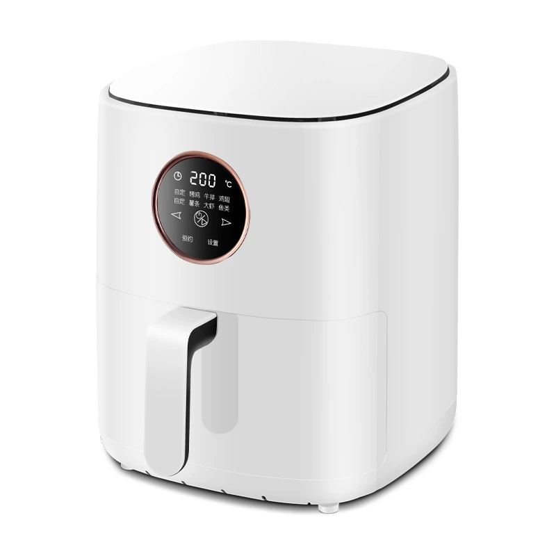 6l minimalistisk vit digital luft fryer